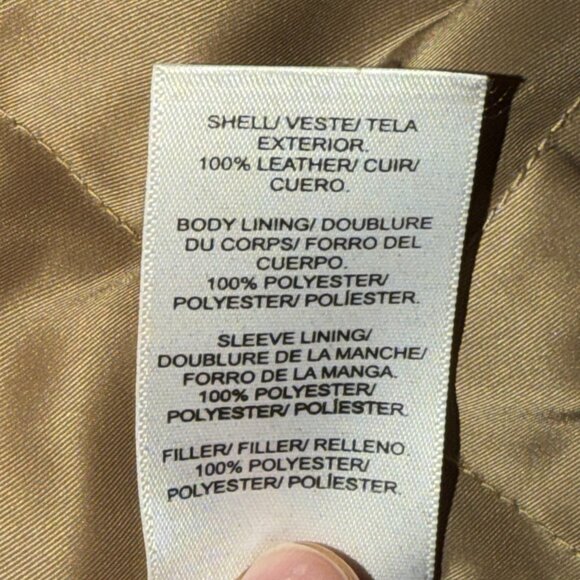 Lucky Brand- Vintage Leather Trucker Jacket - Picture 5 of 5